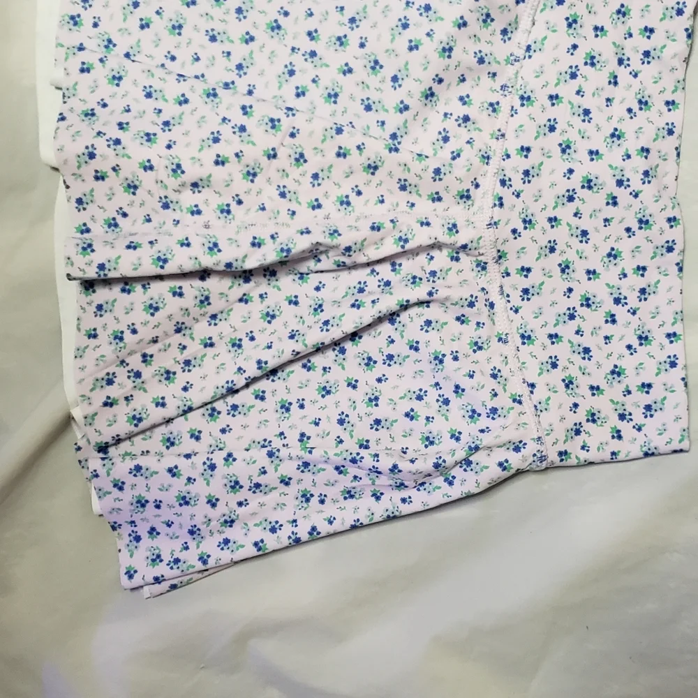 Old Navy Lavender Floral Skater Skort with Blue & Green Accents Girls 10-12
